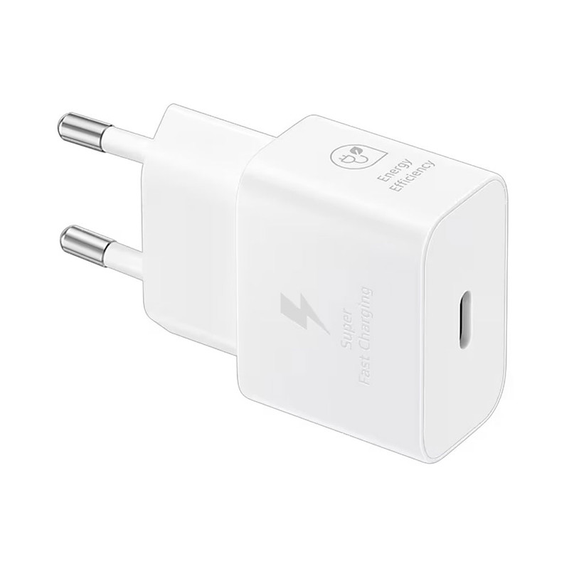 شارژر دیواری 25 وات سامسونگ اورجینال به همراه کابل USB-C به طول 1 متر