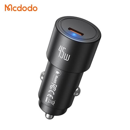 شارژر فندکی ۴۵ وات تک پورت تمام فلزی مک‌دودو مدل cc-5340