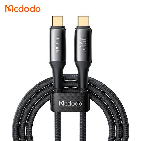 کابل شارژ تاندربولت دوسر تایپ‌سی ۱.۲ متری سرعت USB4 انتقال دیتا مک‌دودو مدل ca-2990