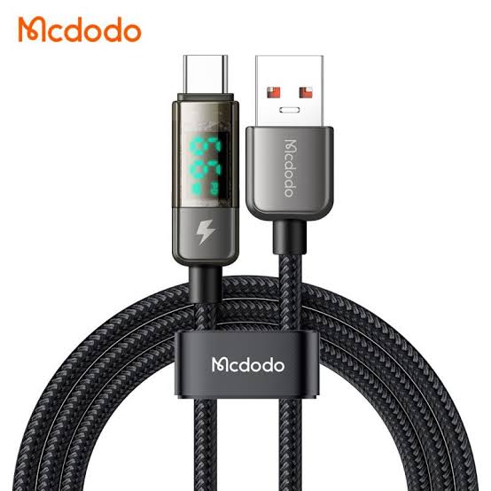 کابل شارژ USB به تایپ‌سی کنفی قطع‌کن خودکار نمایشگر دار مک‌دودو مدل ca-۳۶۳۰