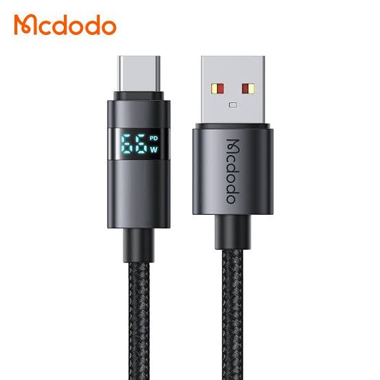 کابل شارژ USB به تایپ‌سی کنفی ۱.۲ متری نمایشگردار شارژ مک‌دودو مدل ca-۶۵۲۰