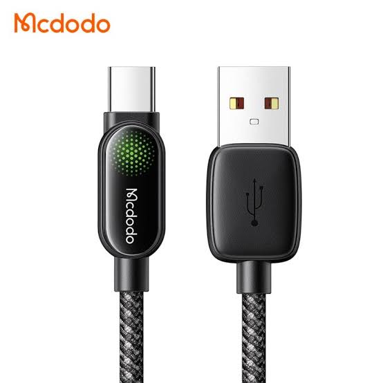 کابل شارژ USB به تایپ‌سی ۱۰۰ وات LED دار کنفی ۱.۲ متری مک‌دودو مدل ca-۴۵۲۰