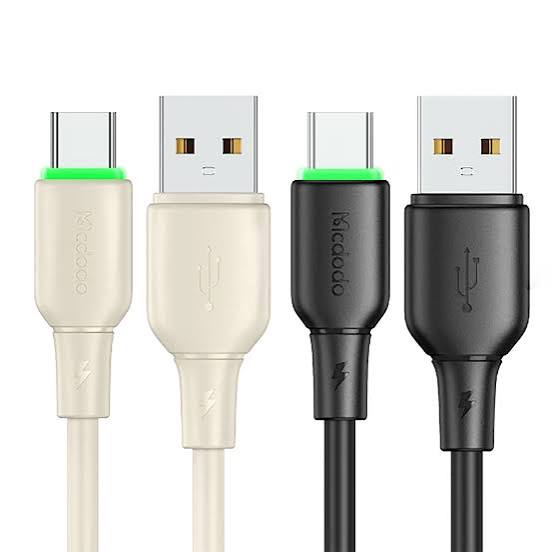 کابل شارژ USB به تایپ‌سی ۱۰۰ وات سیلیکونی LED دار ۱.۲ متری مک‌دودو مدل ca-4750 و ca-4751
