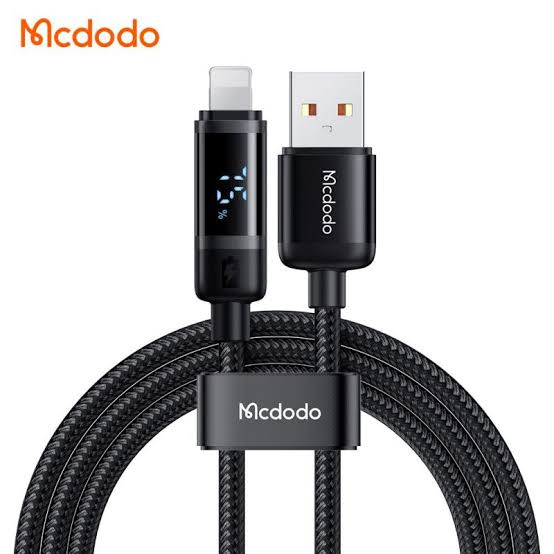 کابل شارژ USB به لایتنینگ نمایشگردار کنفی ۱.۲ متری مک‌دودو مدل ca-۵۰۰۰